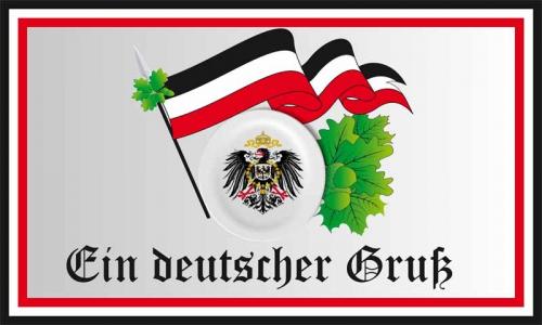 Fahne / Flagge Ein deutscher Gruss