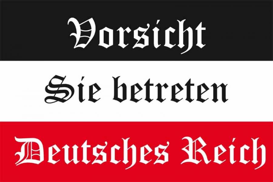Fahne/Flagge Vorsicht