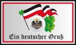 Fahne / Flagge Ein deutscher Gruss